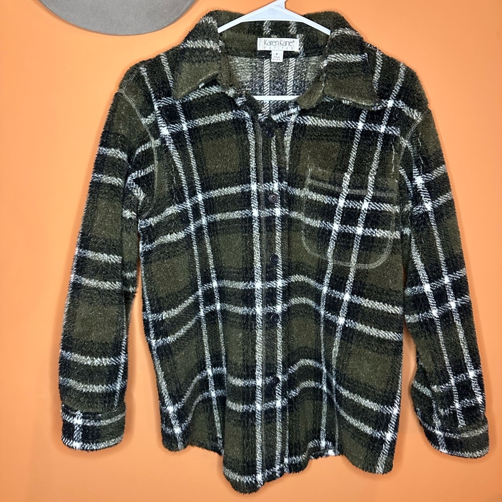 Karen Kane Petite Flannel Coat